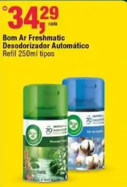 Frangolândia Bom Ar Freshmatic Desodorizador Automático Refil 250ml tipos oferta