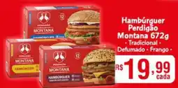 Frangolândia Hambúrguer Perdigão Montana oferta