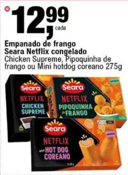 Frangolândia Empanado de frango Seara Netflix congelado oferta
