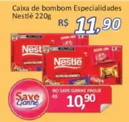 Supermercados Savegnago Caixa de bombom especialidades nestlé oferta