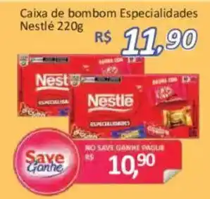 Caixa de bombom especialidades nestlé