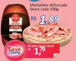 Supermercados Savegnago Mortadela defumada Seara oferta