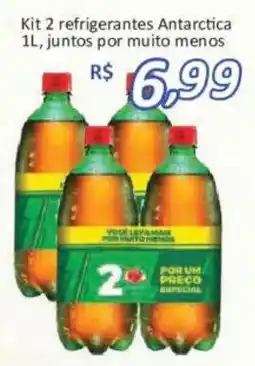 Supermercados Savegnago Kit 2 refrigerantes Antarctica 1l oferta