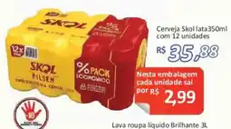 Supermercados Savegnago Cerveja skol lata oferta