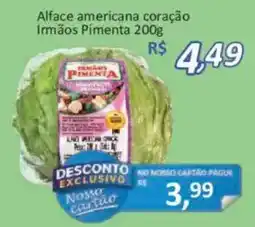 Supermercados Savegnago Alface americana coração oferta