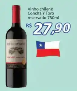 Supermercados Savegnago Vinho chileno concha y toro reservado oferta