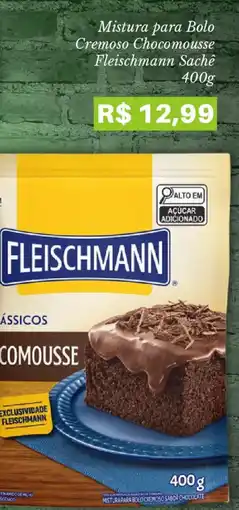 Pão de Açúcar Mistura para bolo cremoso chocomousse fleischmann sachê oferta