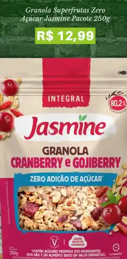 Pão de Açúcar Granola superfrutas zero açúcar jasmine pacote 250g oferta
