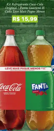 Pão de Açúcar Kit refrigerante coca-cola original + fanta guaraná 2l oferta