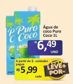 Paulistão Supermercados Água de coco Puro Coco oferta