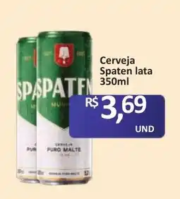 Paulistão Supermercados Cerveja Spaten lata oferta