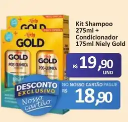 Paulistão Supermercados Kit Shampoo Gold + Condicionador Niely Gold oferta