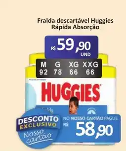 Paulistão Supermercados Fralda descartável huggies rápida absorção oferta