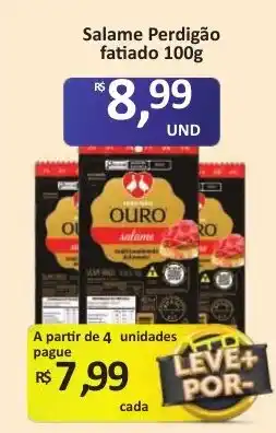 Paulistão Supermercados Salame Perdigo fatiado oferta