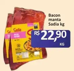 Paulistão Supermercados Bacon manta Sadia oferta