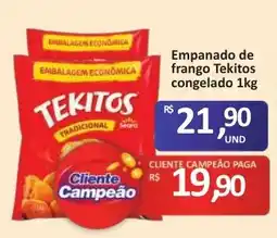 Paulistão Supermercados Empanado de frango tekitos tradicional oferta