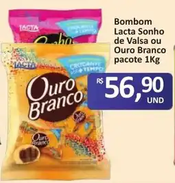 Paulistão Supermercados Bom bom lacta sonho de valsa ou ouro branco oferta