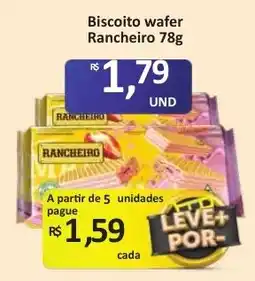 Paulistão Supermercados Biscoito wafer rancheiro oferta