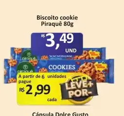 Paulistão Supermercados Biscoito cookie piraquê oferta
