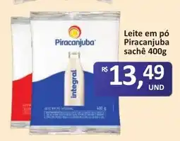 Paulistão Supermercados Leite em pó Piracanjuba sachê oferta