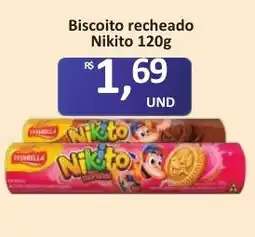 Paulistão Supermercados Biscoito recheado nikito oferta