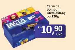 Paulistão Supermercados Caixa de bombom lacta oferta
