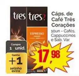 Supermercados Rena Cáps. de Café Três Corações oferta