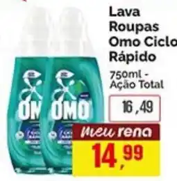 Supermercados Rena Lava Roupas Omo Ciclo Rápido oferta