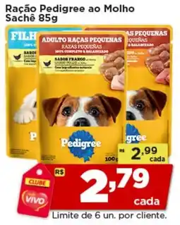 Rede Vivo Ração Pedigree ao Molho oferta