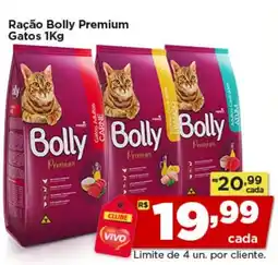 Rede Vivo Ração Bolly Premium Gatos oferta