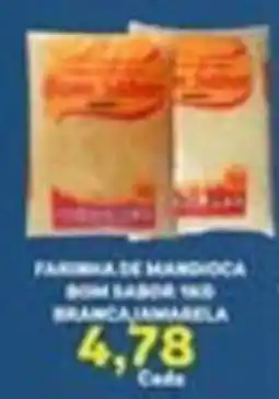 Carvalho Supermercado Farinha de mandioca bom sabor 1kg branca/amarreta oferta