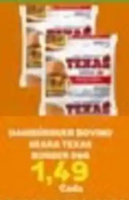 Carvalho Supermercado Hamburger bovino serra texas oferta