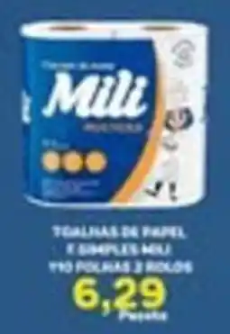 Carvalho Supermercado Talhas de papel e simples mili oferta