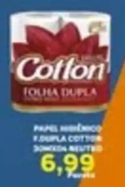 Carvalho Supermercado Papel higiénico folha dupla cotton oferta