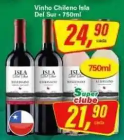 Rede Supermarket Vinho chileno isla del sur oferta