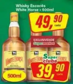 Rede Supermarket Whisky escocês white horse oferta