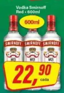 Rede Supermarket Vodka smirnoff red oferta