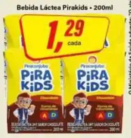 Rede Supermarket Bebida Láctea Pirakids oferta