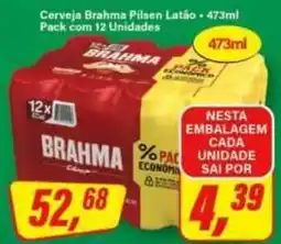 Rede Supermarket Cerveja brahma pilsen latão oferta