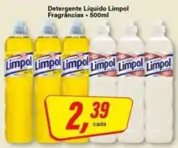 Rede Supermarket Detergente Líquido Limpol Fragrâncias oferta