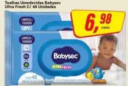 Rede Supermarket Toalhas Umedecidas Babysec Ultra Fresh C/ 48 Unidades oferta