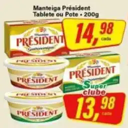 Rede Supermarket Manteiga president tablete ou pote oferta