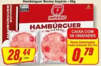 Rede Supermarket Hambúrguer bovino império oferta