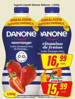 Rede Supermarket Iogurte Líquido Danone Sabores oferta
