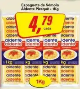 Rede Supermarket Espaguete de Sêmola Aldente Piraquê oferta
