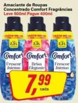 Rede Supermarket Amaciante de Roupas Concentrado Comfort Fragrâncias oferta