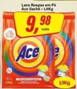 Rede Supermarket Lava Roupas em Pó Ace Sachê oferta