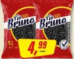 Rede Supermarket Tio Bruno feijão preto oferta