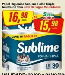 Rede Supermarket Papel Higiênico Sublime Folha Dupla oferta