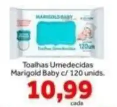 Shibata Supermercados Toalhas umedecidas marigold baby oferta